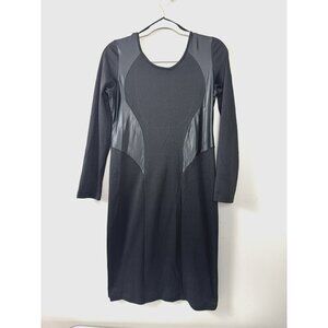 Valid Black Bodycon Dress XL Deep Scoop Back Whimsigoth Grunge Glam Catwoman Fun